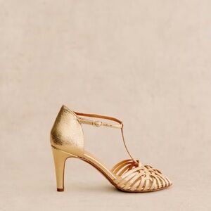 Sezane Hortense High Sandals. Size 35